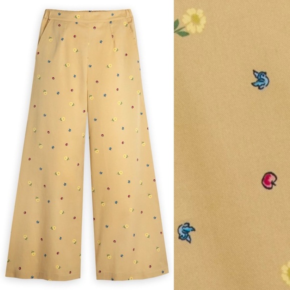 Disney The Dress Shop Snow White Print Pants Disneybound Wide Leg 3X NWT - Picture 1 of 7